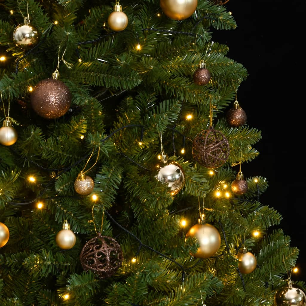 VidaXL Künstlicher Weihnachtsbaum mit Scharnieren 300 LEDs und Weihnachtskugeln 270 cm