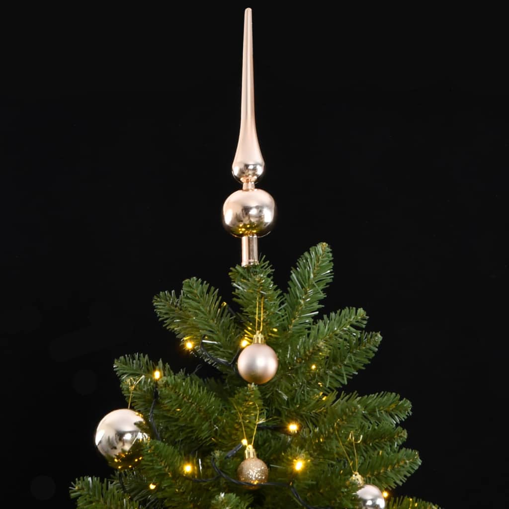 VidaXL Künstlicher Weihnachtsbaum mit Scharnieren 300 LEDs und Weihnachtskugeln 270 cm