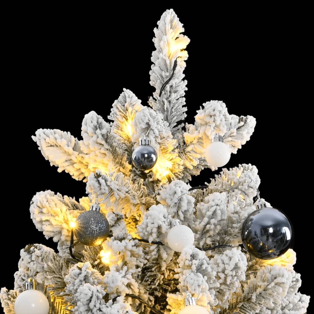 VidaXL Künstlicher Weihnachtsbaum mit Scharnieren 300 LEDs und Weihnachtskugeln 180 cm