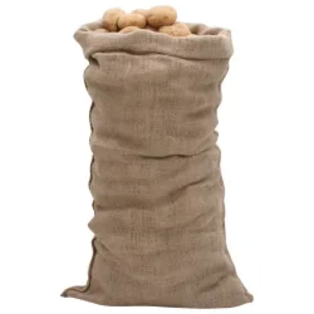 VidaXL Jutebeutel 30 Stück 220 g m² 65x135 cm 100 % Jute