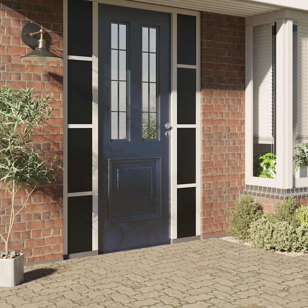 Vidaxx Fensterfolie statisch mattschwarz 60 x 2000 cm PVC