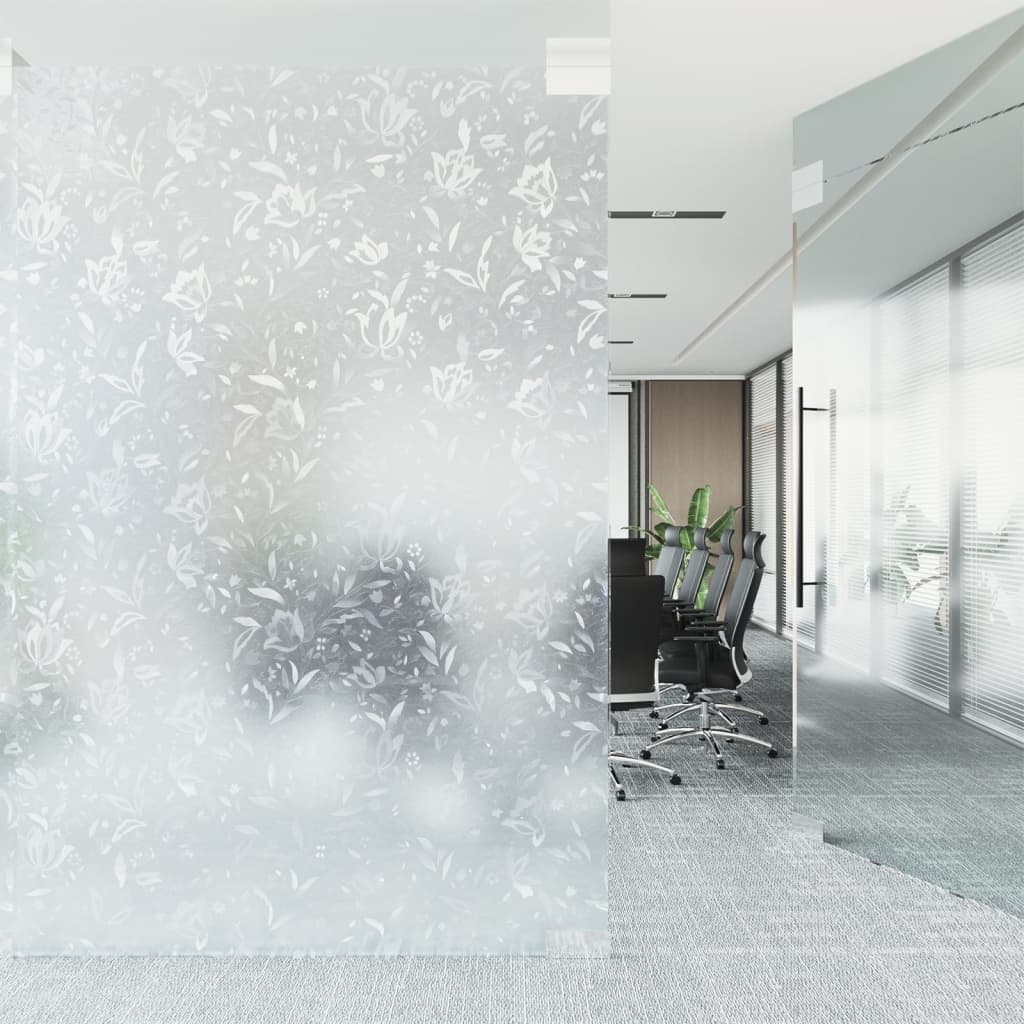 Vidaxx Fensterfolie Blumenmuster matt 60x500 cm PVC