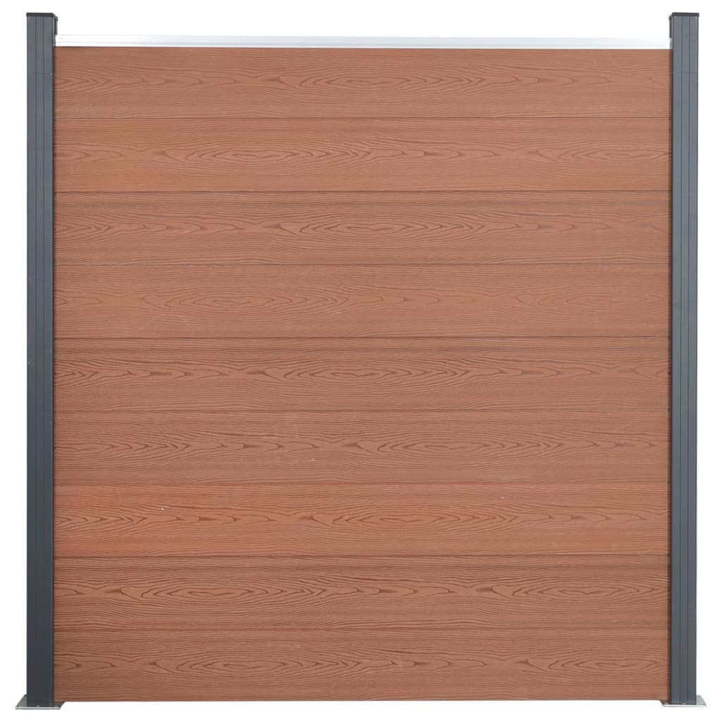 VidaXL Zaunelement-Set 180 x 186 cm HKC braun