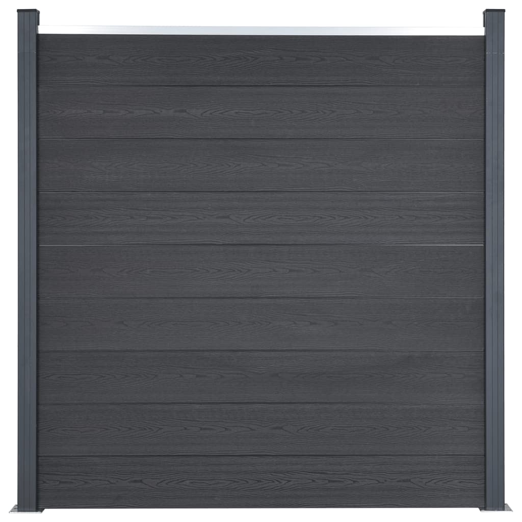 VidaXL Zaunelement-Set 180 x 186 cm HKC grau