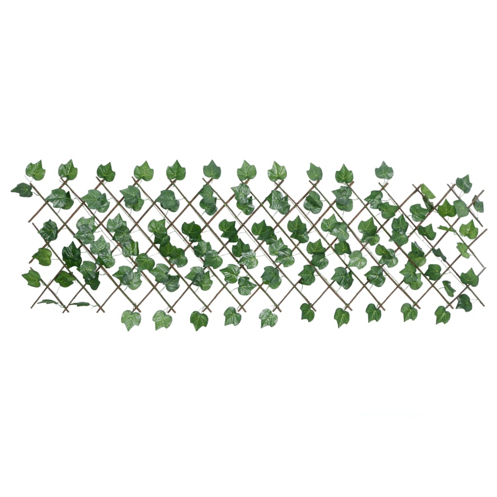 Vidaxx Kunstpflanze Weinblatt auf ausziehbarem Rankgitter 190x60 cm grün