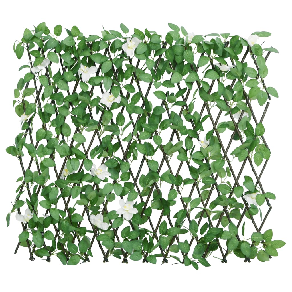 Vidaxx künstliche Efeupflanze am Spalier 5 Stück ausziehbar 186x30 cm grün