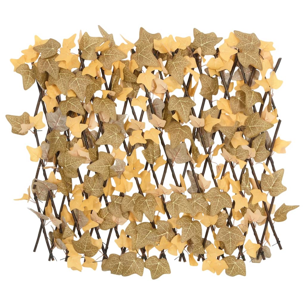 Vidaxx Kunstpflanze Ahornblatt am Spalier ausziehbar 180x60 cm Orange