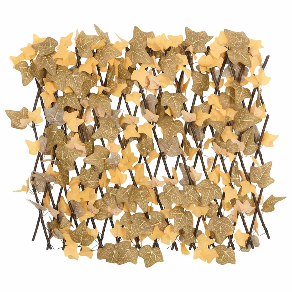 Vidaxx Kunstpflanze Ahornblatt-Spalier 5 Stk. ausziehbar 180x60 cm Orange