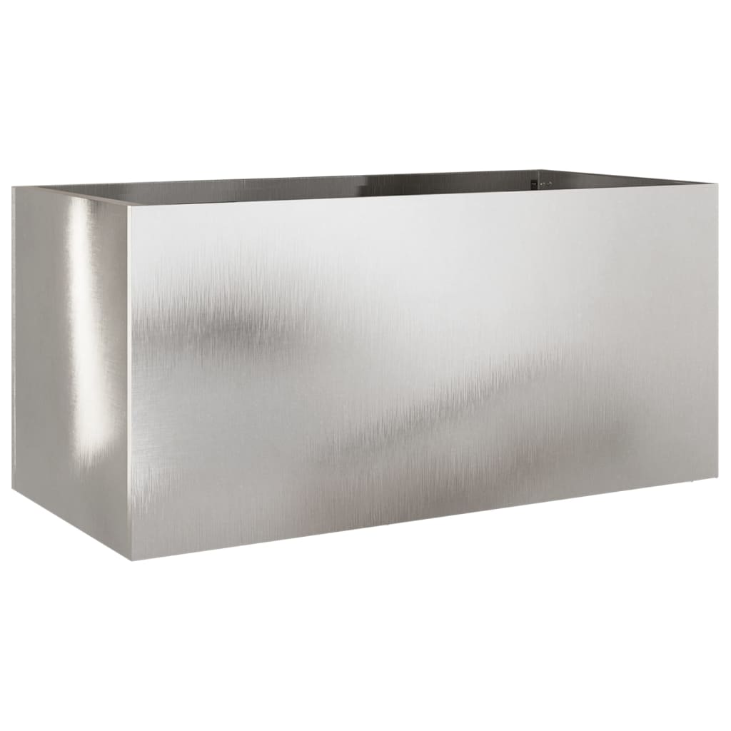 Vidaxx Pflanzgefäß 62x30x29 cm Edelstahl silberfarben