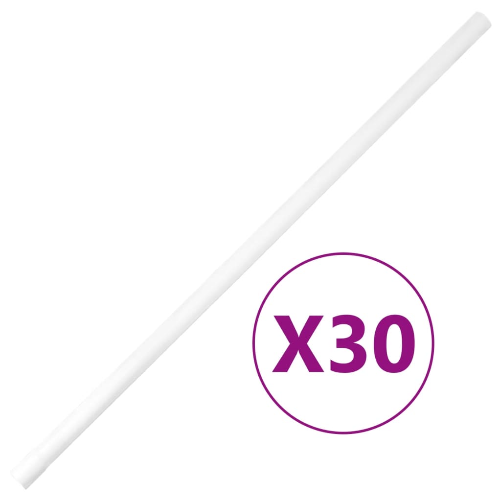 Vidaxxl Kabelkanäle mit Schellen ø25 mm 30 m PVC
