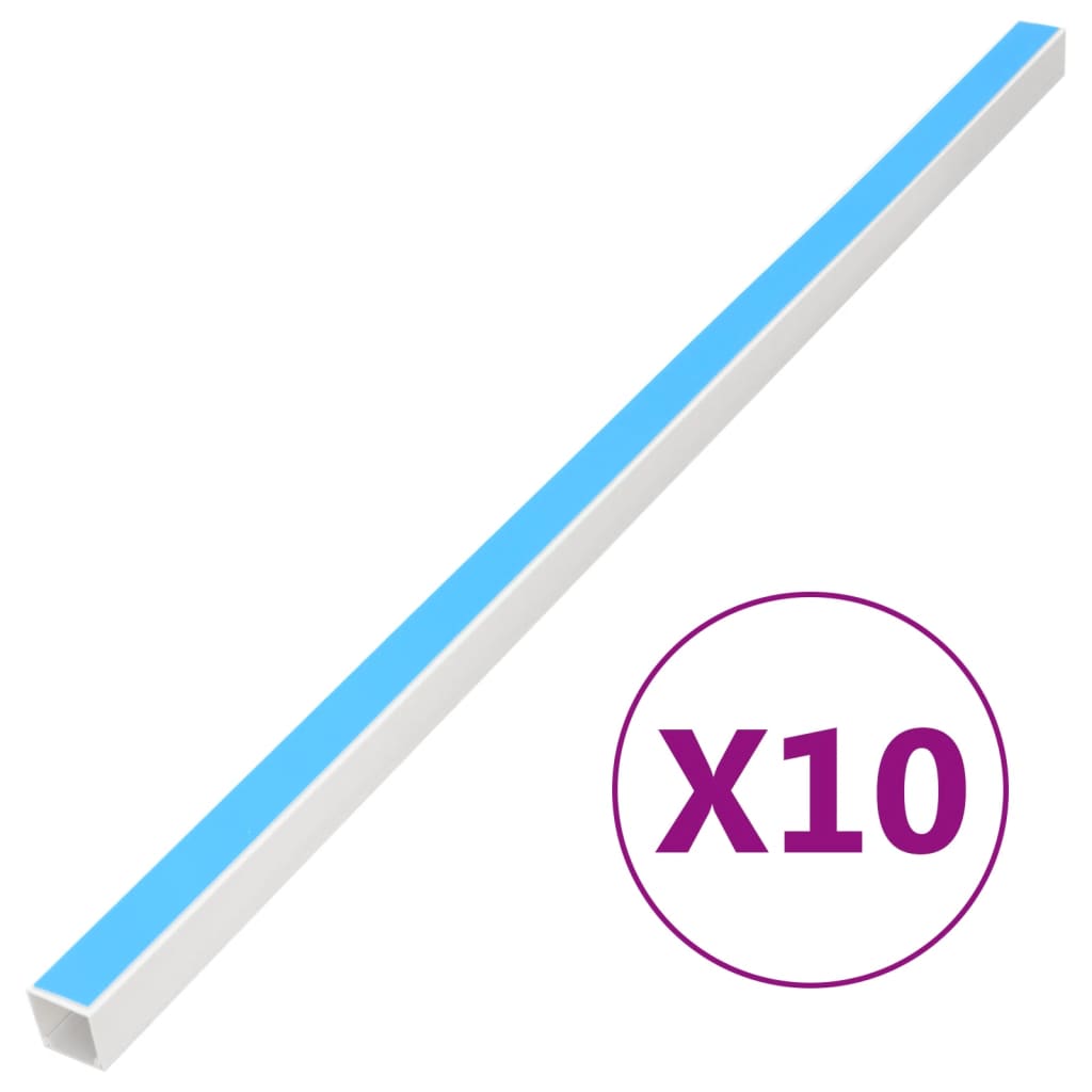 Vidaxxl Kabelkanal selbstklebend 25x16 mm 10 m PVC