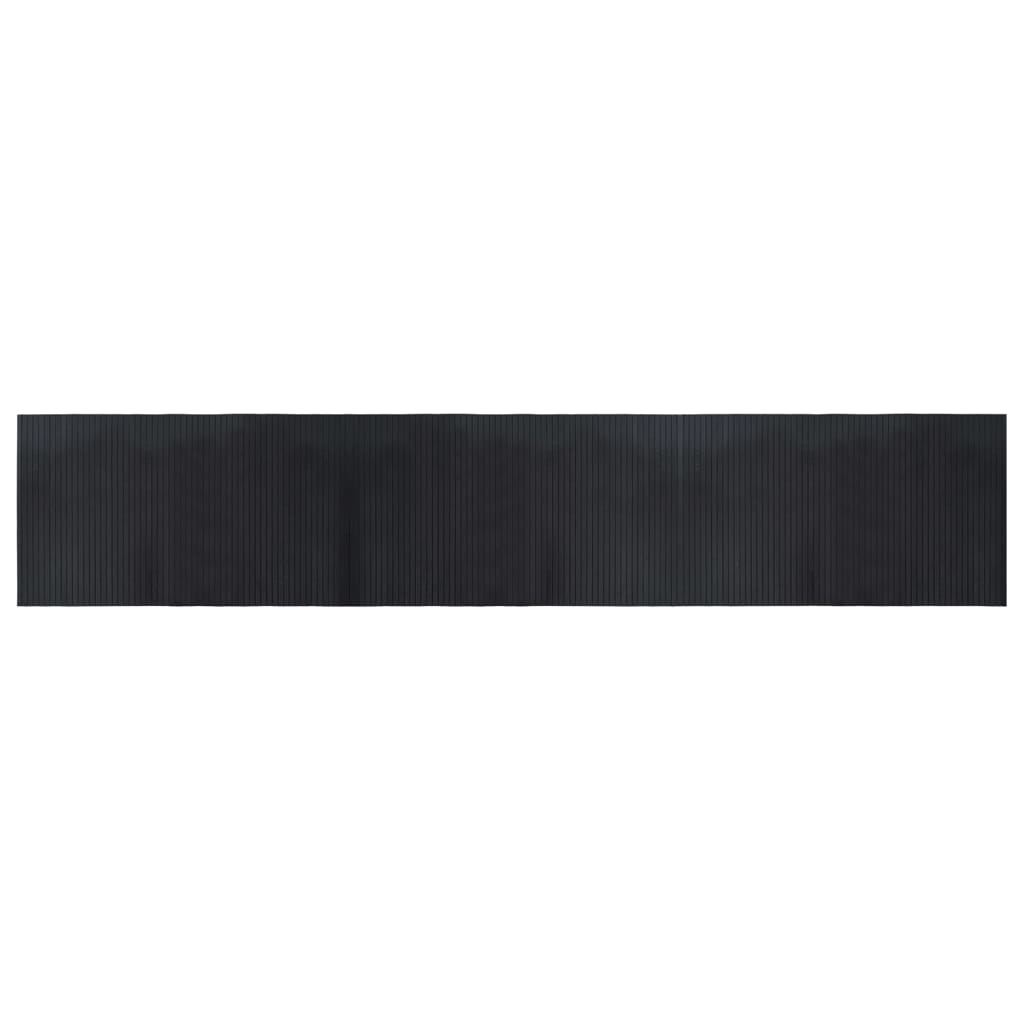 Vidaxx rechteckiger Teppich 60x300 cm Bambus schwarz