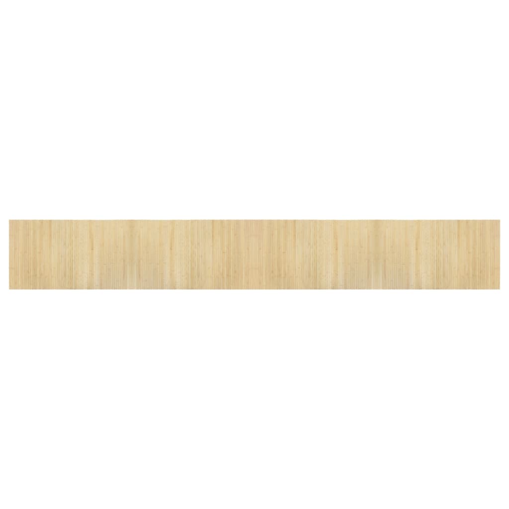 Vidaxx rechteckiger Teppich 60x400 cm Bambus hell natur