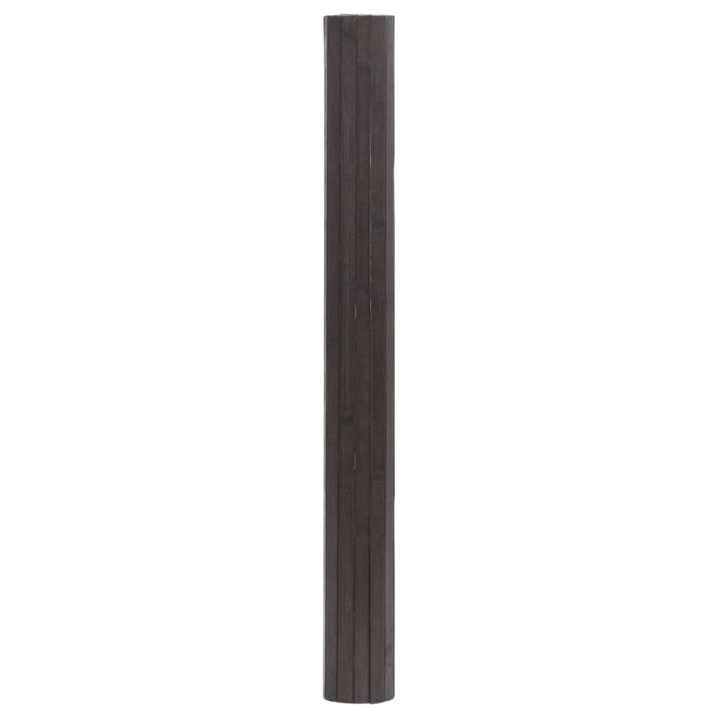 Vidaxx rechteckiger Teppich 60x400 cm Bambus dunkelbraun
