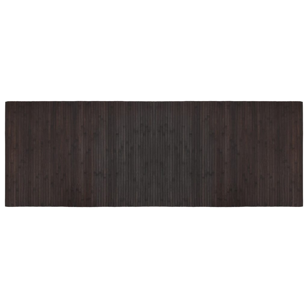 VidaXL Rechteckiger Teppich 70x200 cm Bambus dunkelbraun