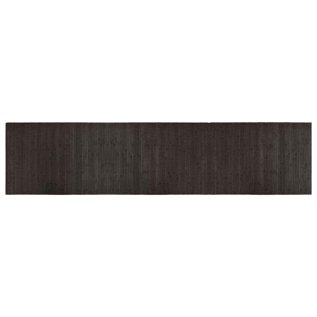 Vidaxx rechteckiger Teppich 70x300 cm Bambus dunkelbraun