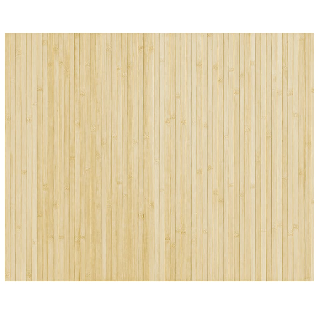 Vidaxx rechteckiger Teppich 80x100 cm Bambus hell natur