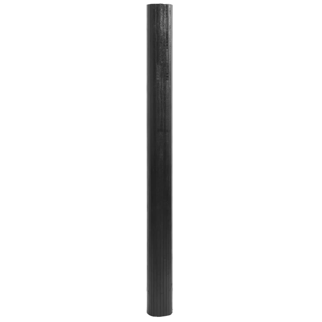 VidaXL Rechteckiger Teppich 80x200 cm Bambusgrau