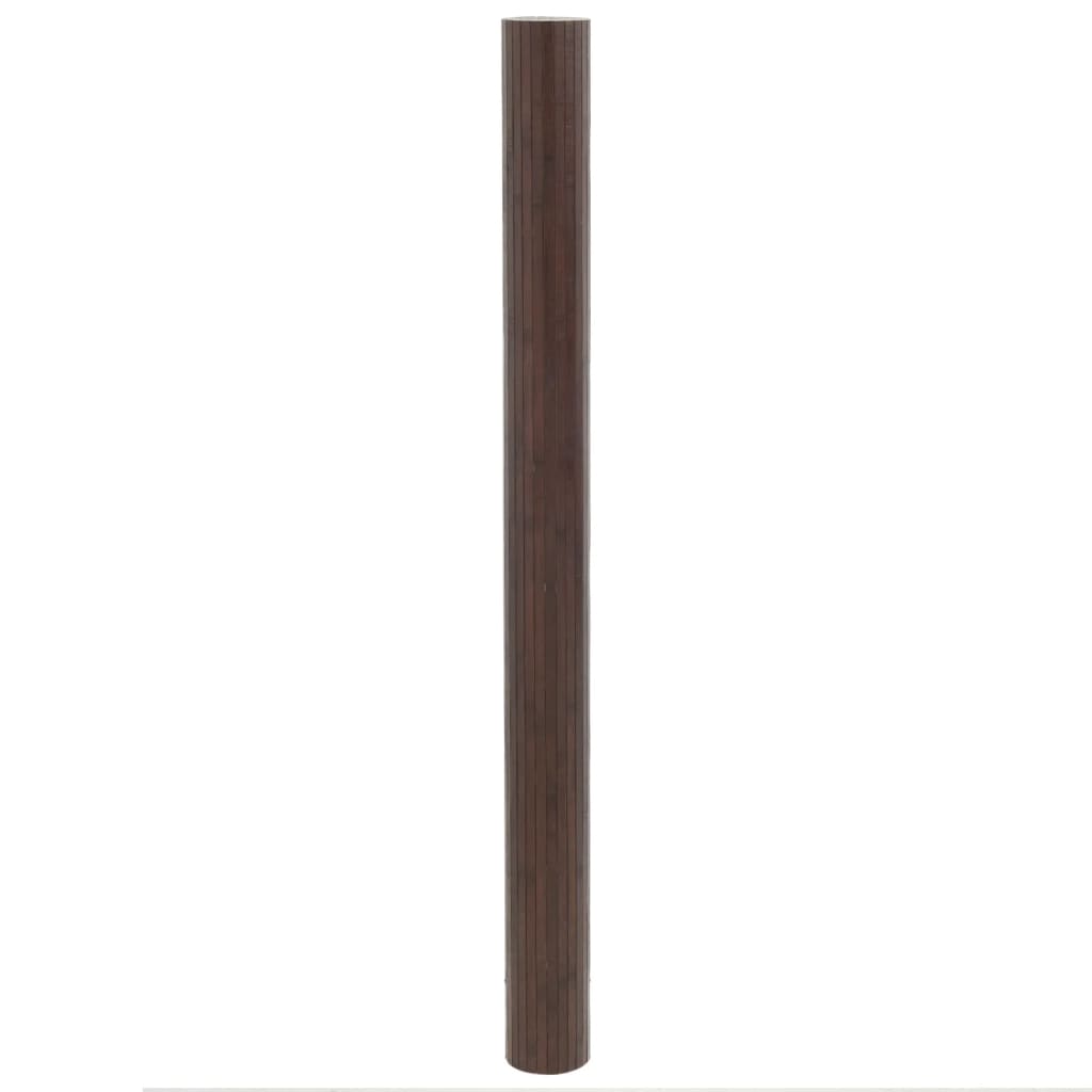 Vidaxx rechteckiger Teppich 80x300 cm Bambus dunkelbraun