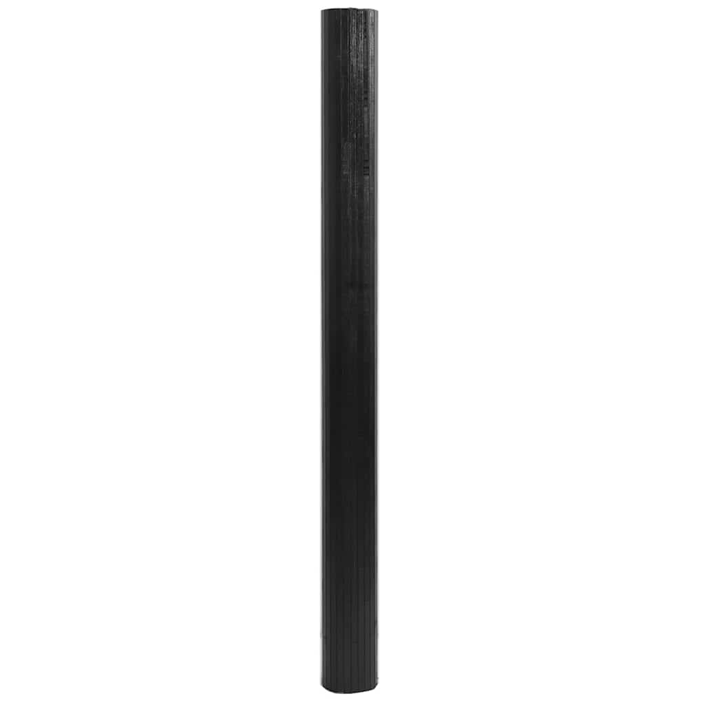Vidaxx rechteckiger Teppich 80x500 cm Bambus schwarz