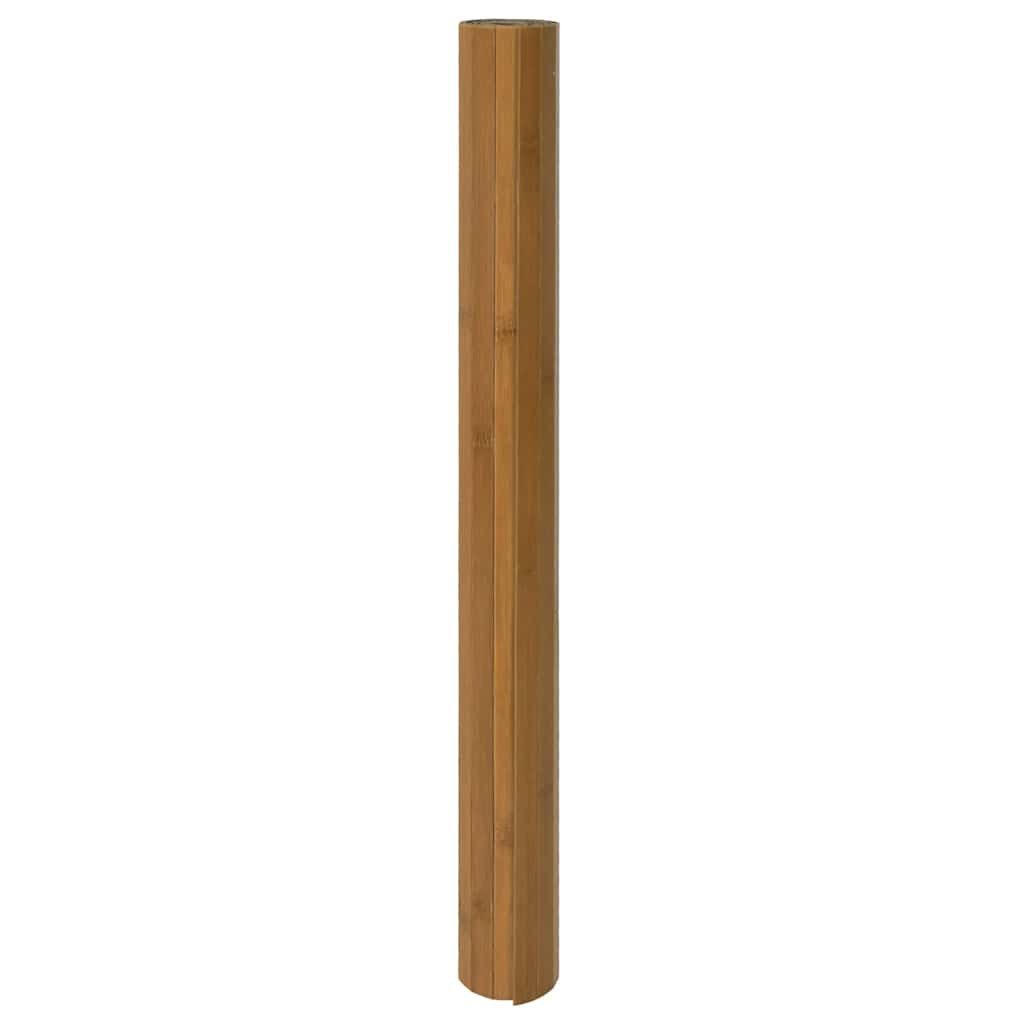 Vidaxx rechteckiger Teppich 100x400 cm Bambusbraun