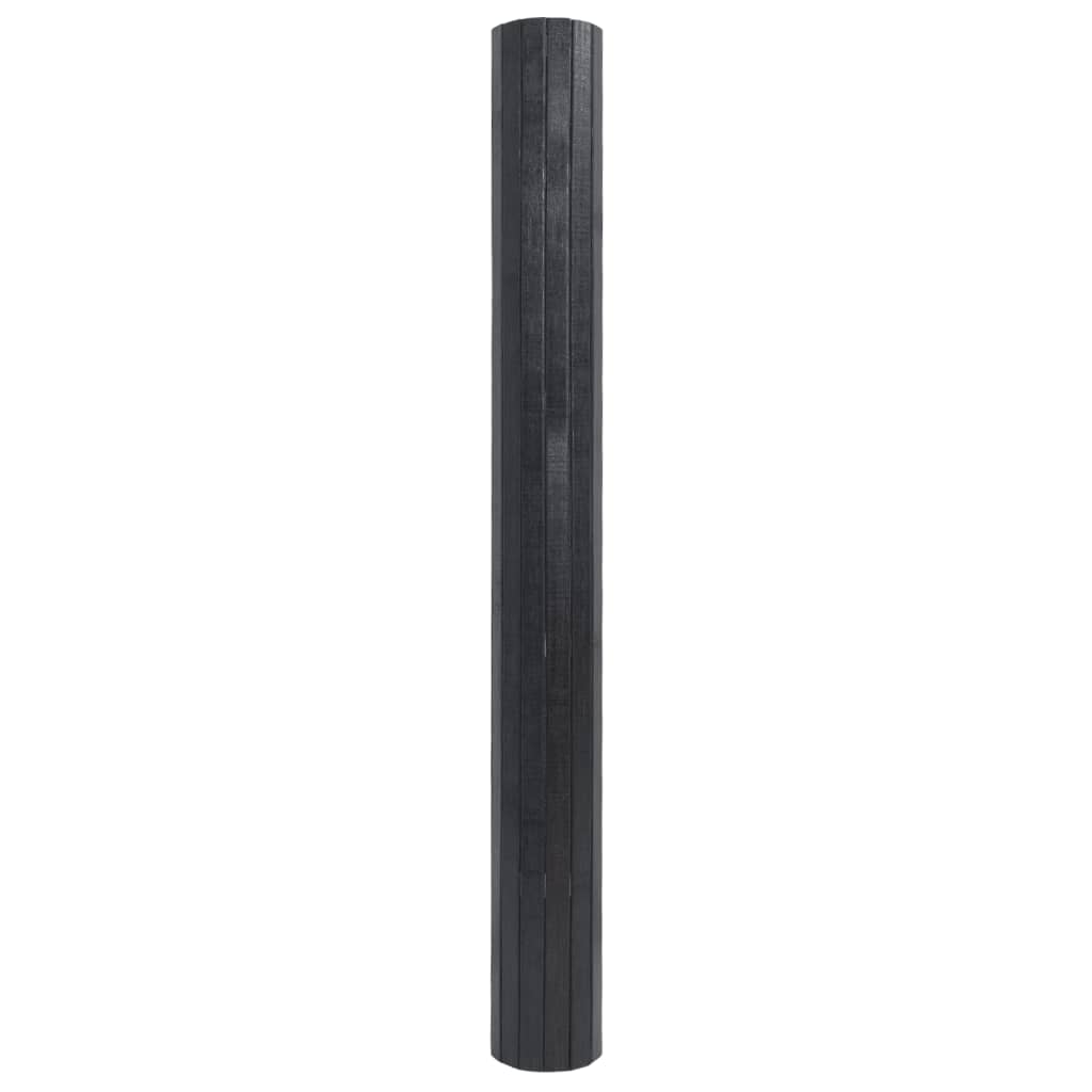 Vidaxx rechteckiger Teppich 100x400 cm Bambusgrau
