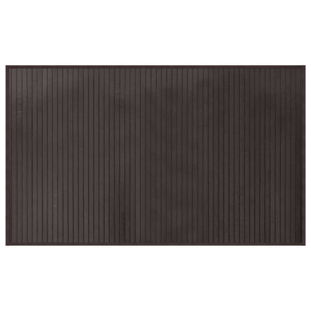 Vidaxx rechteckiger Teppich 60x100 cm Bambus dunkelbraun
