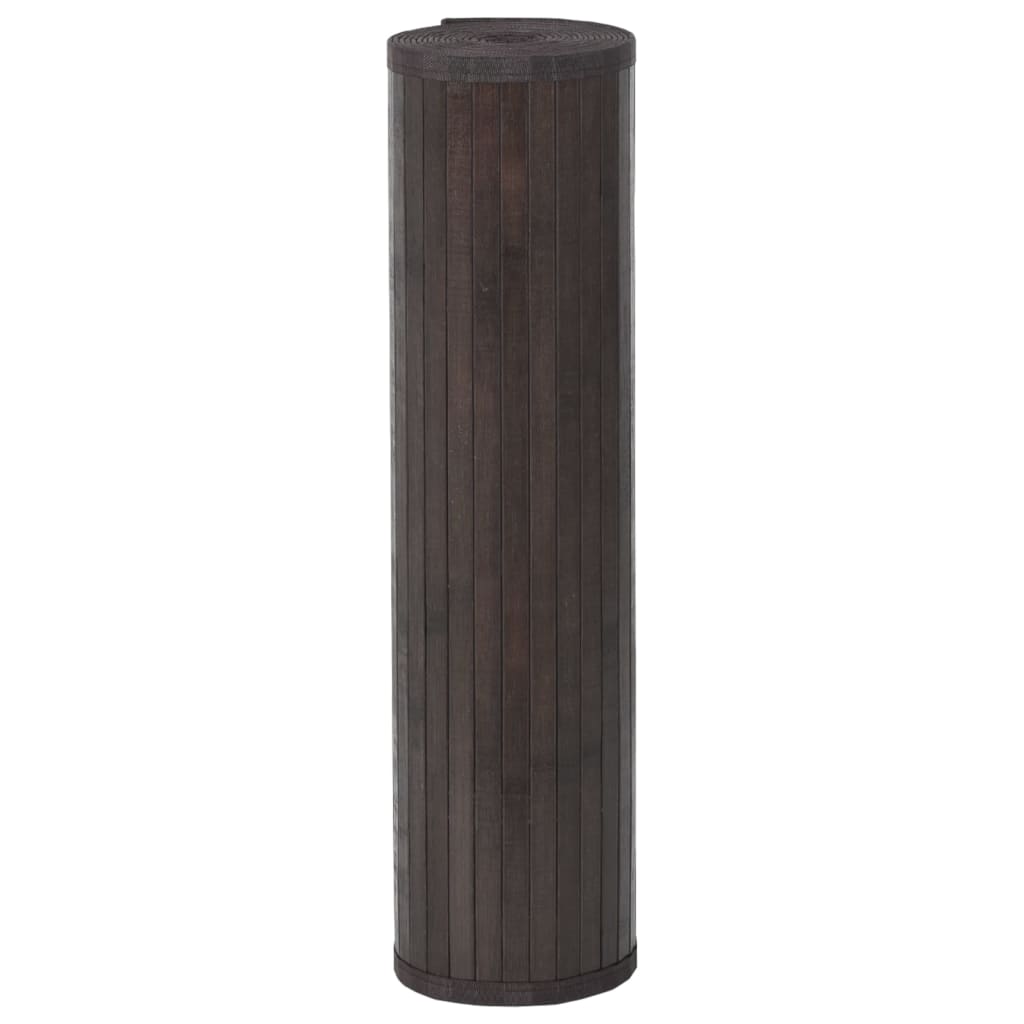 Vidaxx rechteckiger Teppich 60x100 cm Bambus dunkelbraun