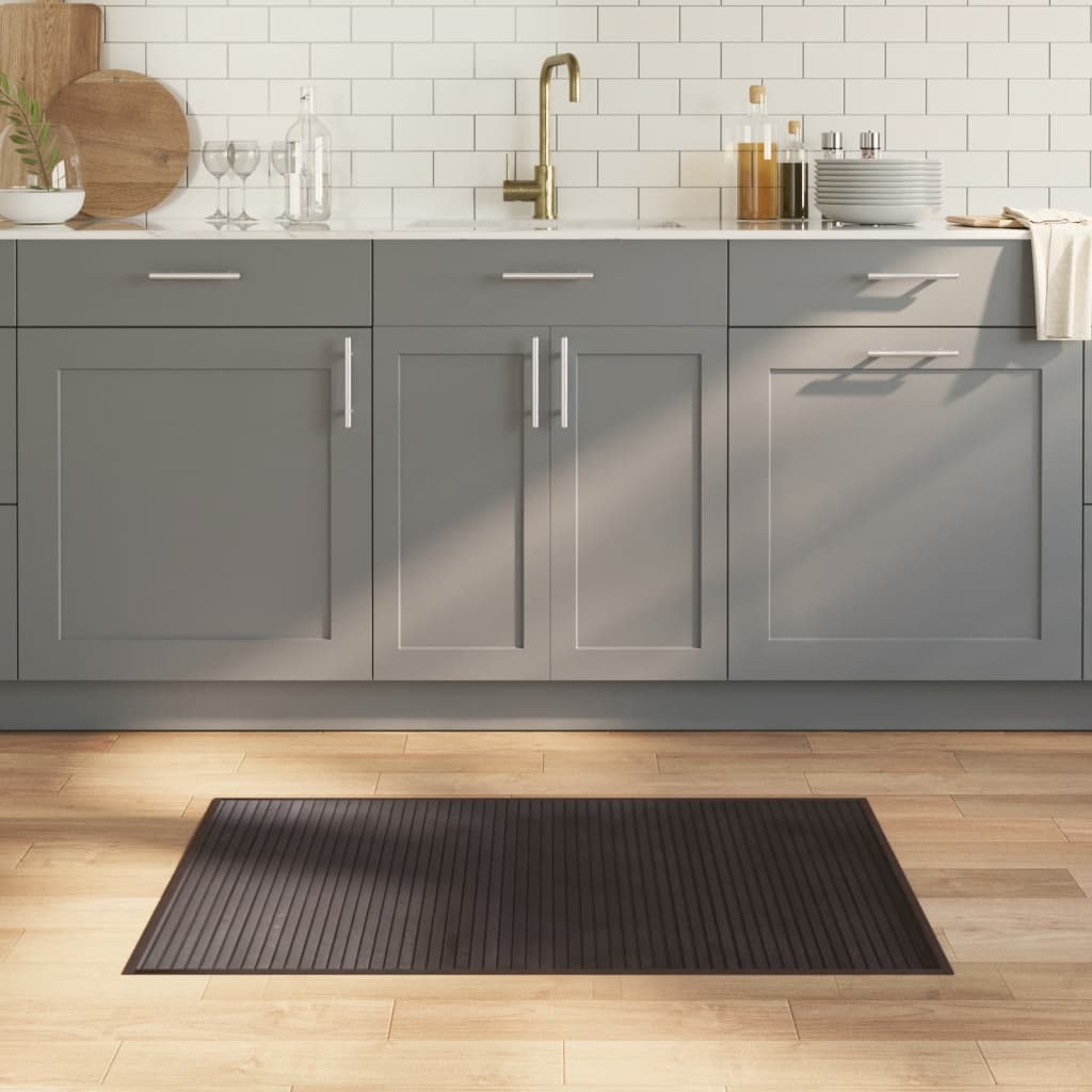Vidaxx rechteckiger Teppich 60x100 cm Bambus dunkelbraun