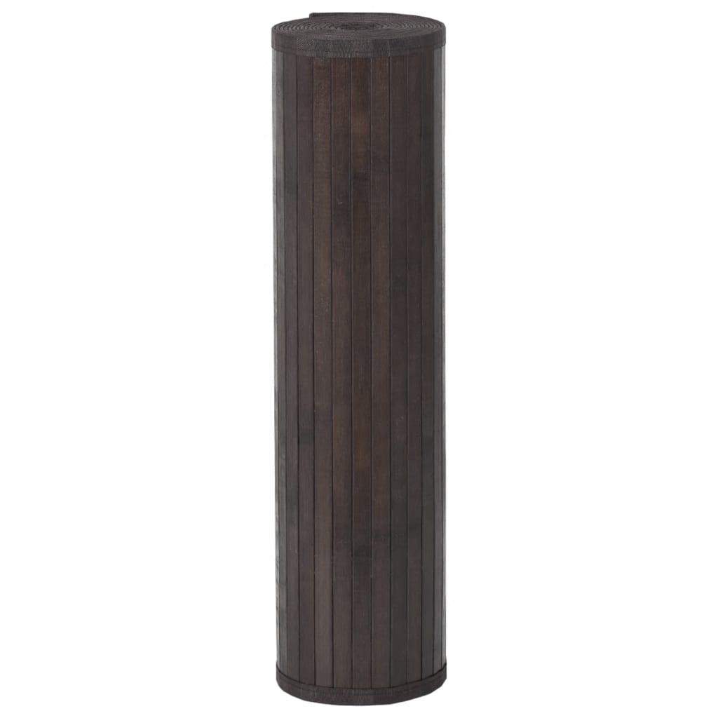 Vidaxx rechteckiger Teppich 60x200 cm Bambus dunkelbraun