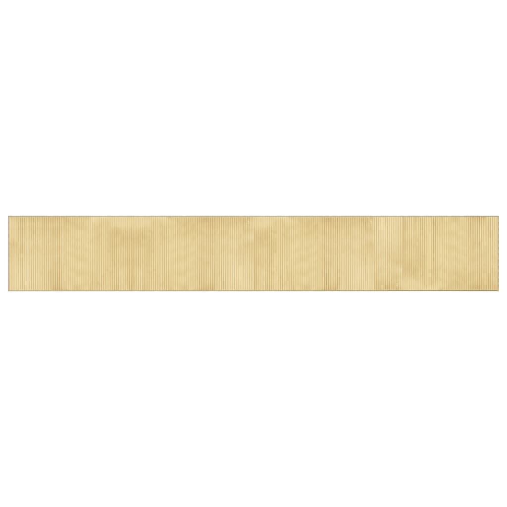 Vidaxx rechteckiger Teppich 60x400 cm Bambus hell natur