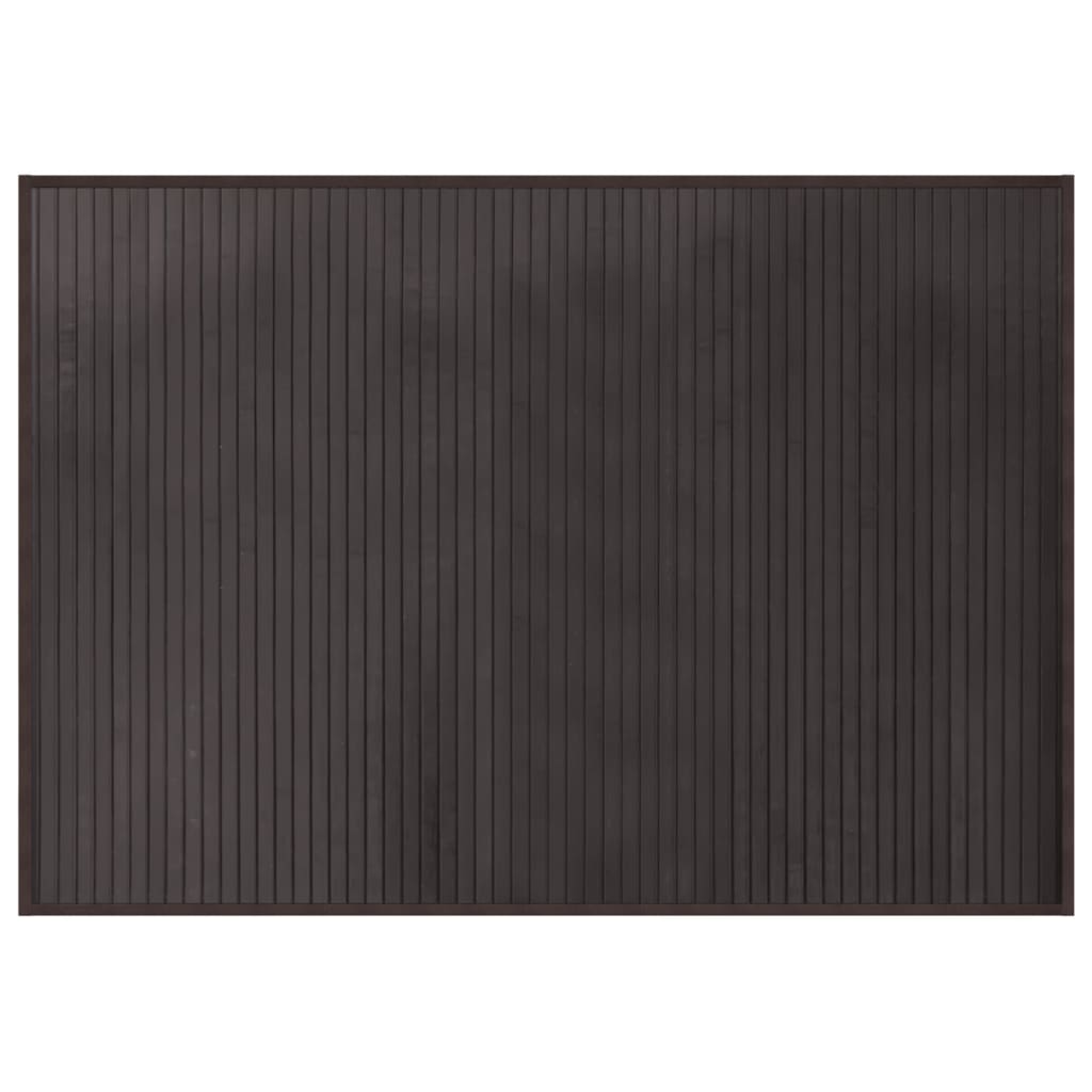 VidaXL Rechteckiger Teppich 70x100 cm Bambus dunkelbraun