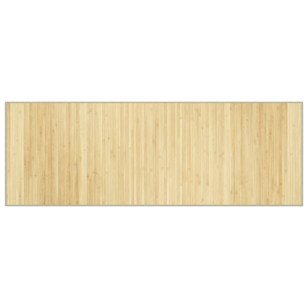 VidaXL Rechteckiger Teppich 70x200 cm Bambus hell natur