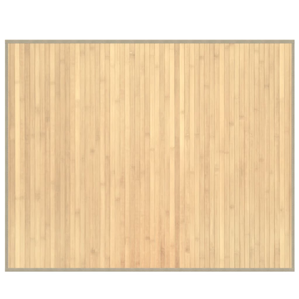 Vidaxx rechteckiger Teppich 80x100 cm Bambus hell natur