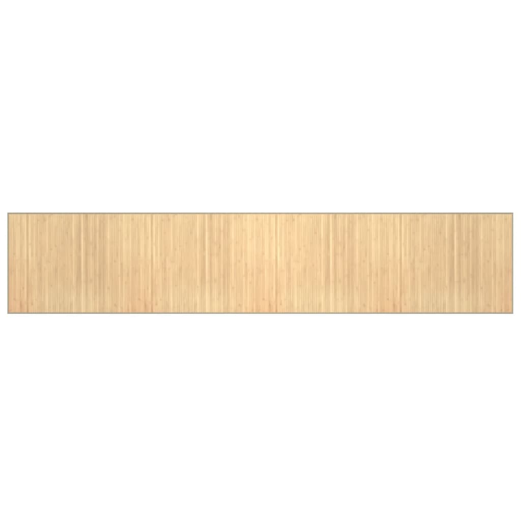 Vidaxx rechteckiger Teppich 80x400 cm Bambus hell natur