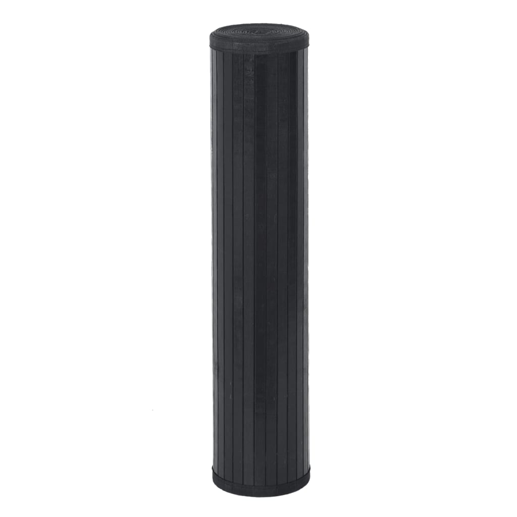 Vidaxx rechteckiger Teppich 100x300 cm Bambus schwarz