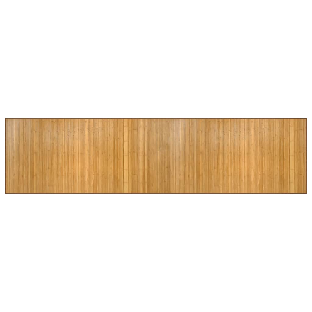 Vidaxx rechteckiger Teppich 100x400 cm Bambus natur