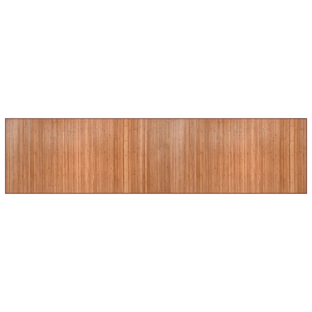 Vidaxx rechteckiger Teppich 100x400 cm Bambus natur