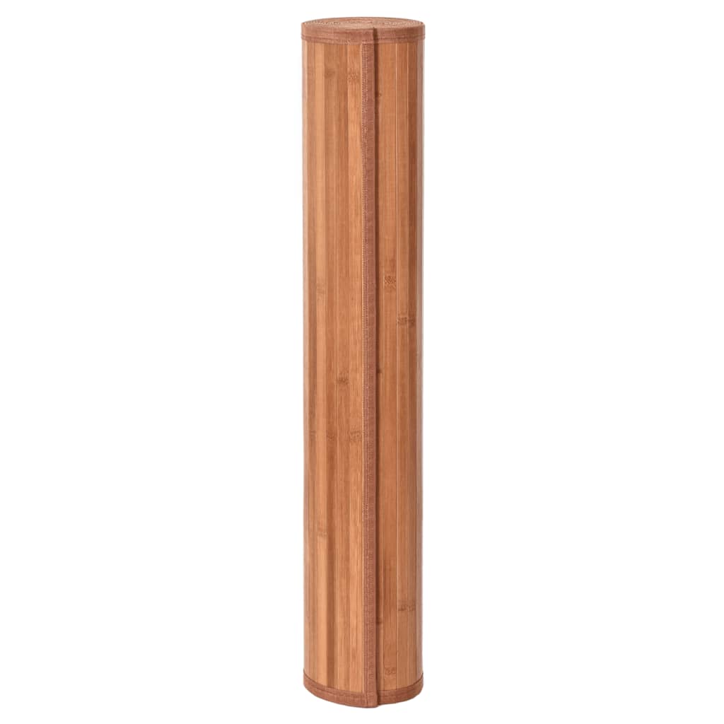 Vidaxx rechteckiger Teppich 100x400 cm Bambusbraun
