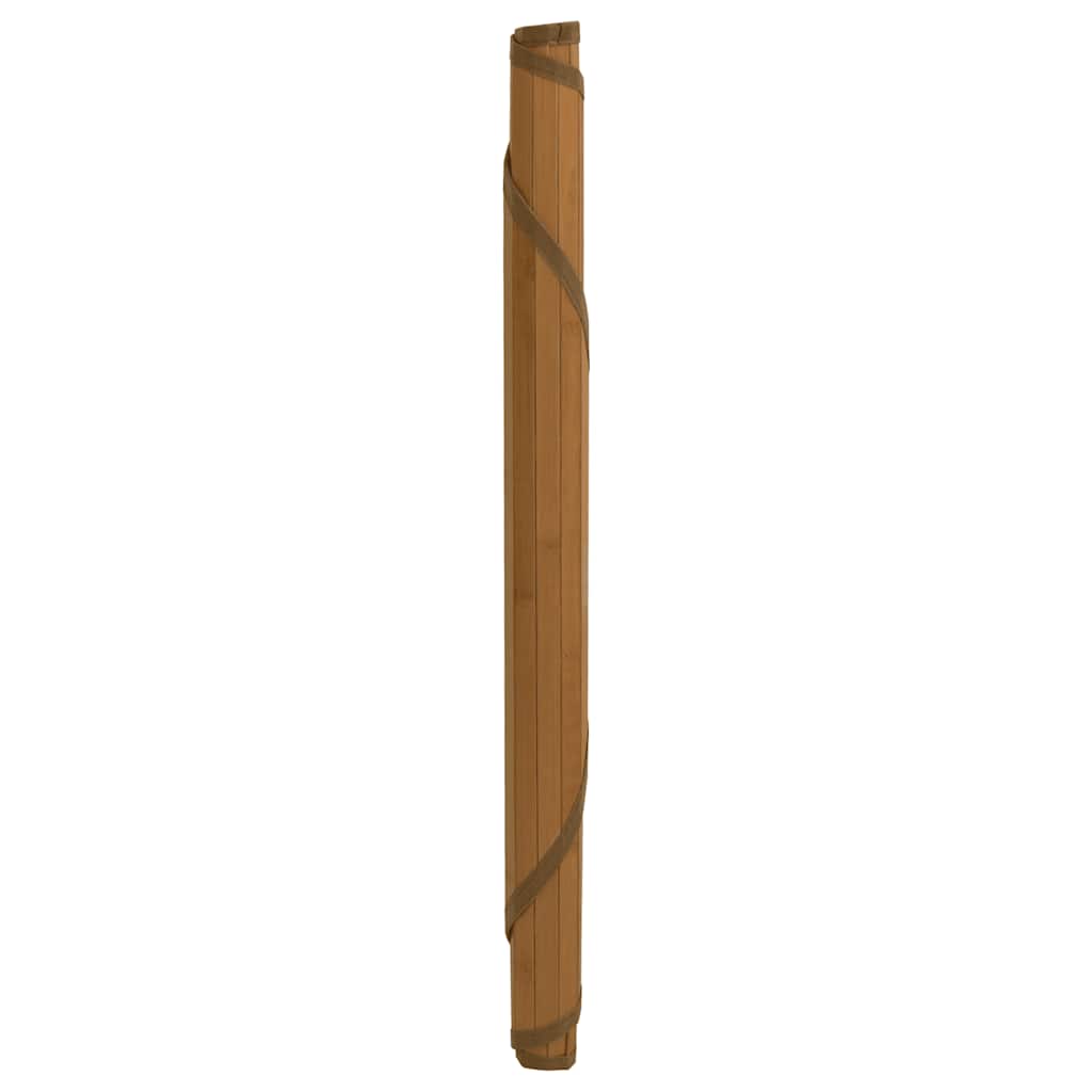 Vidaxl vloerkleed rond 60 cm bamboe bruin