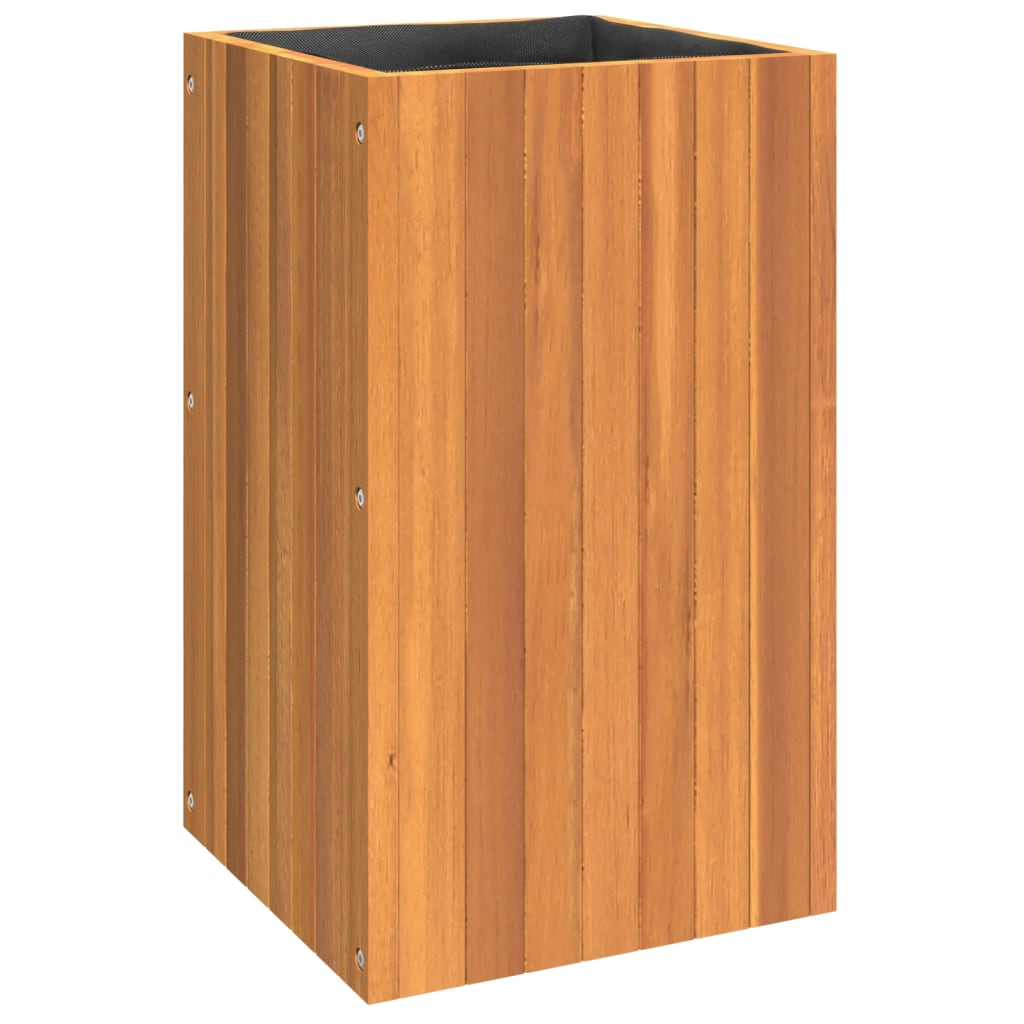 Vidaxx Pflanzgefäß 35x35x60 cm massives Akazienholz