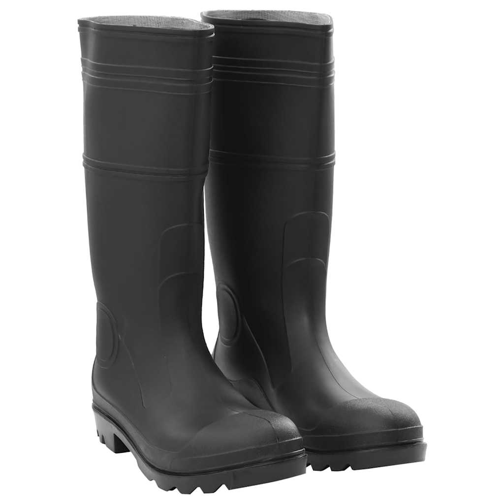VidaXL Regenstiefel Größe 46 PVC schwarz