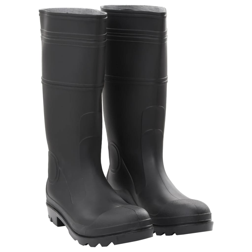 VidaXL Regenstiefel Größe 46 PVC schwarz