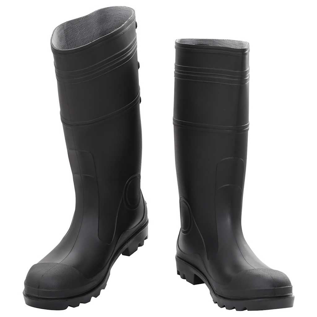 VidaXL Regenstiefel Größe 46 PVC schwarz