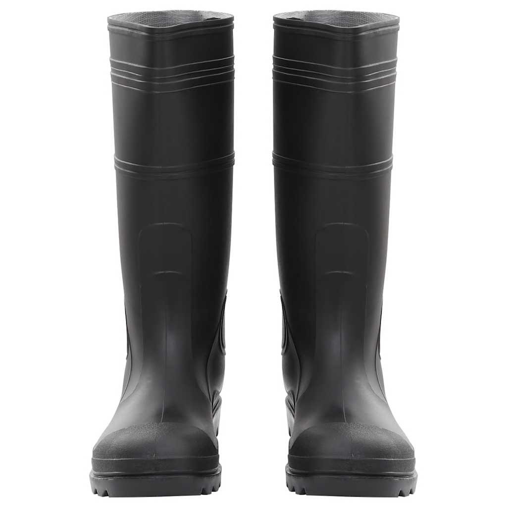 VidaXL Regenstiefel Größe 46 PVC schwarz