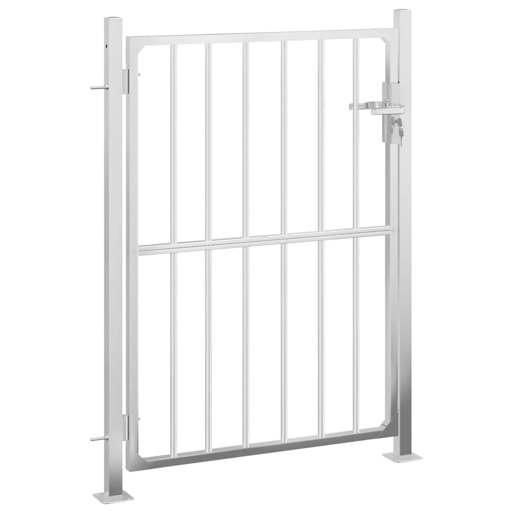 VidaXL Gartentor 100x125 cm Edelstahl