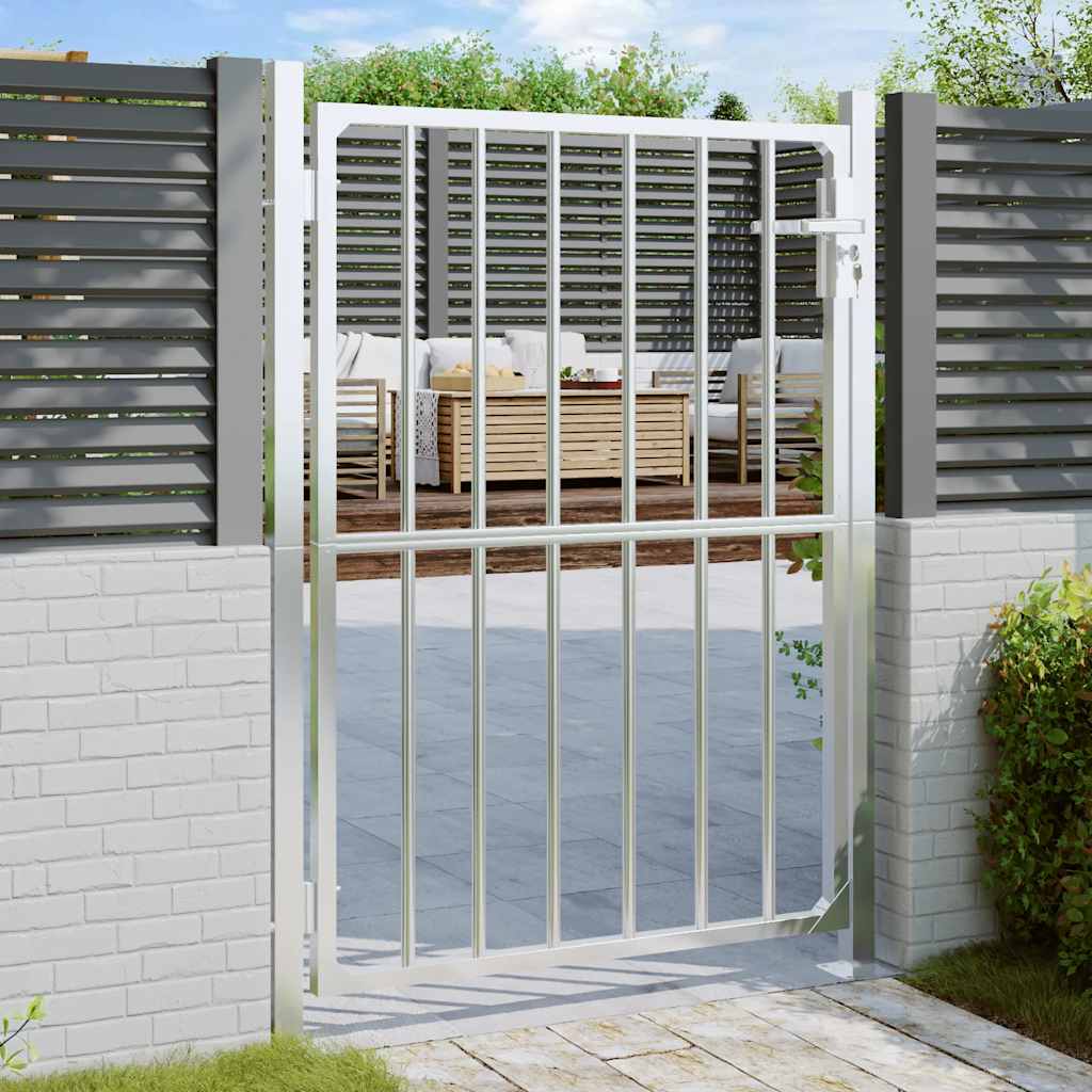 VidaXL Gartentor 100x150 cm Edelstahl