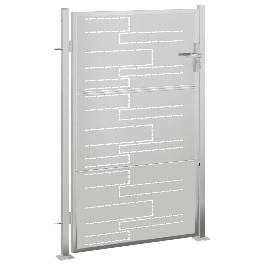 VidaXL Gartentor 100x150 cm Edelstahl