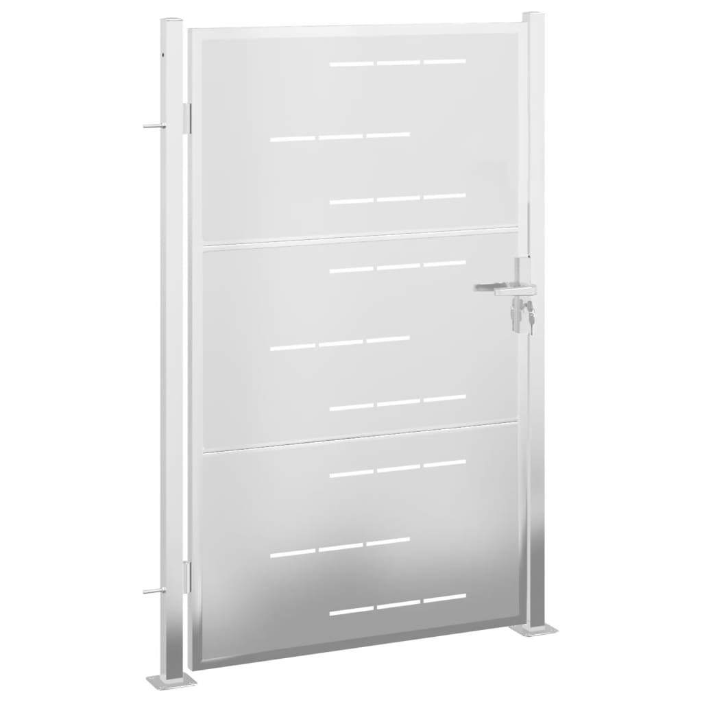 VidaXL Gartentor 100x150 cm Edelstahl