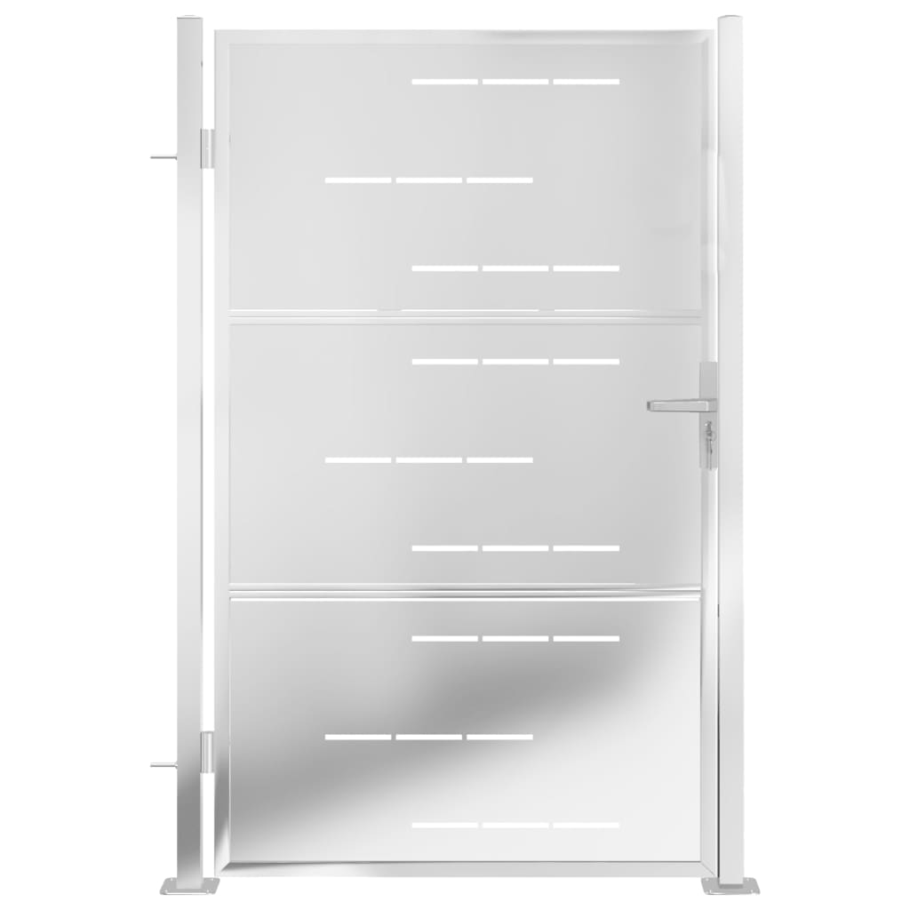 VidaXL Gartentor 100x150 cm Edelstahl